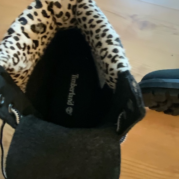 Timberland | Leopard Print Heeled Boots | Animal Print - Picture 4 of 7